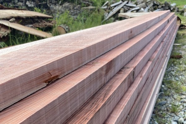 Sciage de bois par scierie Mobile, chantier